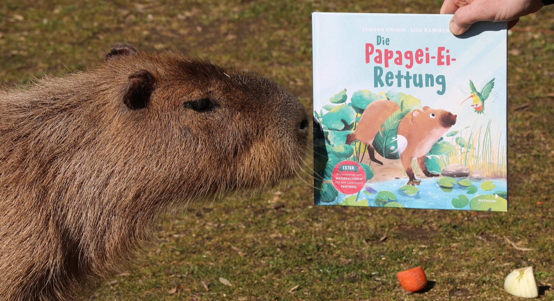Die Papagei-Ei-Rettung 978-3-95854-180-1 Produkt-Foto Capybara Wasserschwein